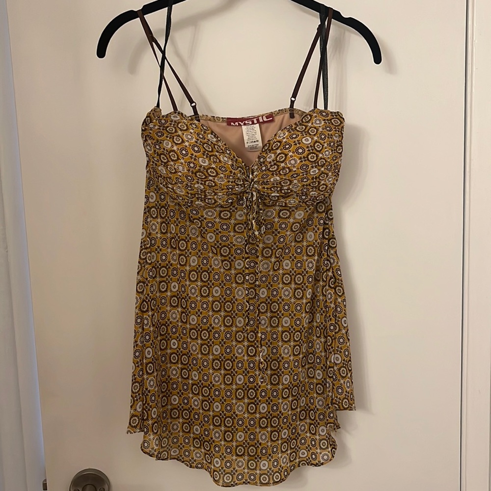 Mustard Boho Print Tank